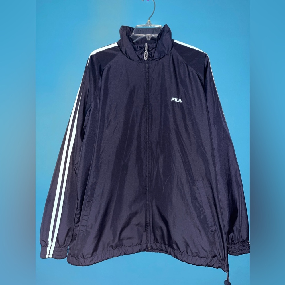Vintage Fila full zip windbreaker with adjustable bottom